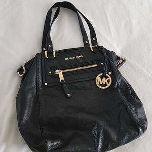 MICHAEL KORS Black leather tote bag Chic Business Casual Glam